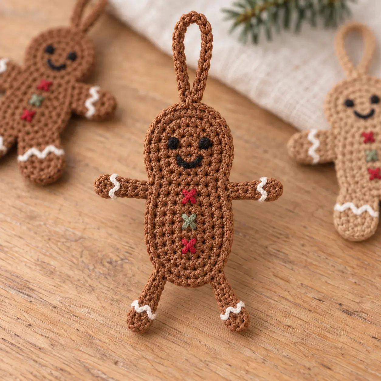 Bonbonhomme en pain d’épicess au crochet