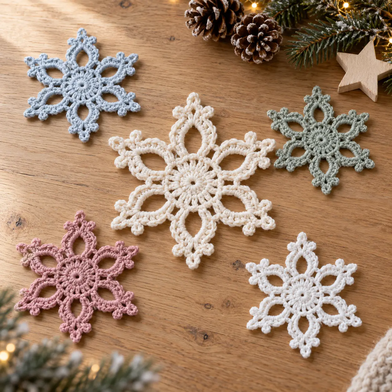 Flocons au crochet