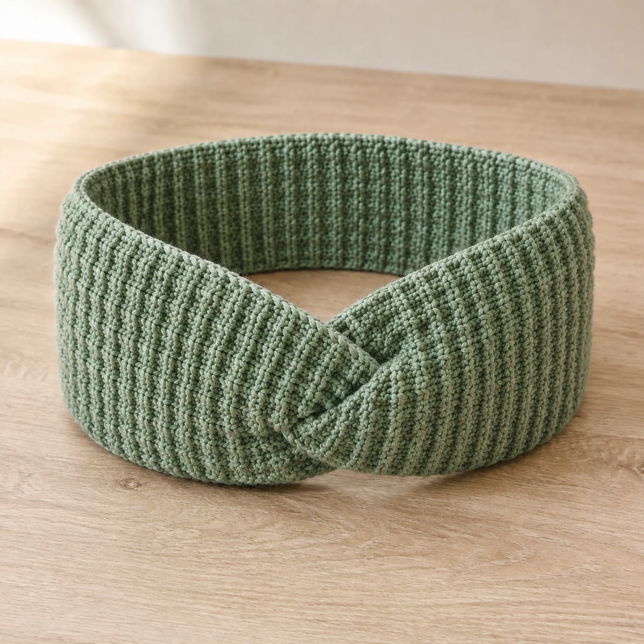 Bandeau croisé au crochet
