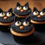 Black Cat Cupcakes: 10 Minutes to Spooky Delight 2 Black Cat Cupcakes