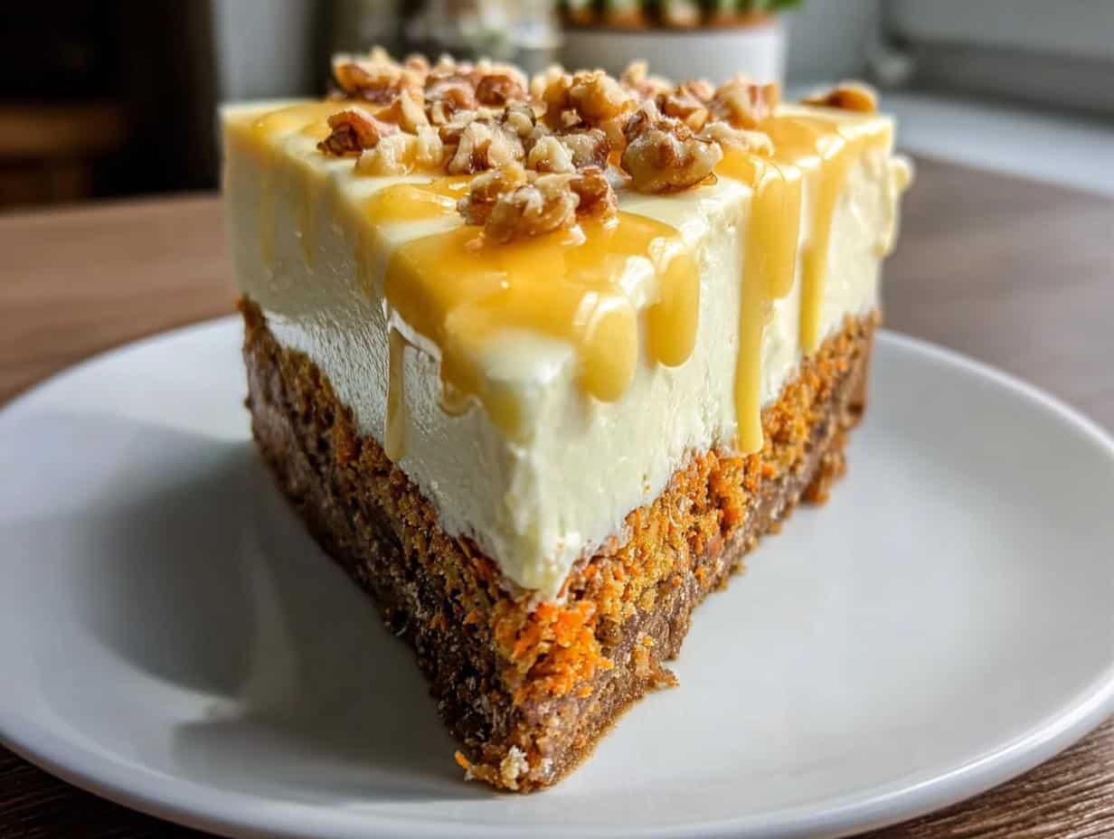 Divine Carrot Cake Cheesecake: 1 Heavenly Bite - Carrot Cake Cheesecake Dessert - additional detail