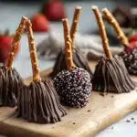Chocolate Berry Broomsticks
