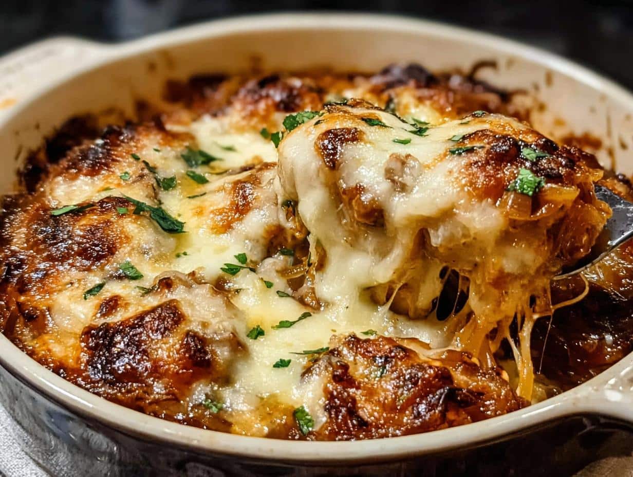 French Onion Chicken Bake: Amazing 1-Pan Meal 1 French Onion Chicken Bake
