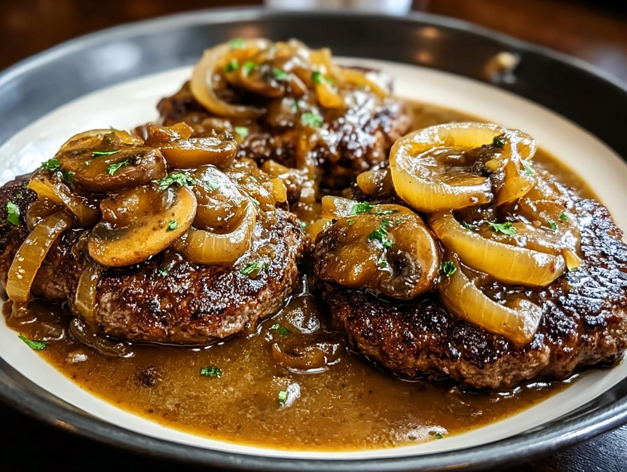 Amazing Hamburger Steaks Onion Mushroom Comfort - Hamburger Steaks Onion Mushroom - additional detail