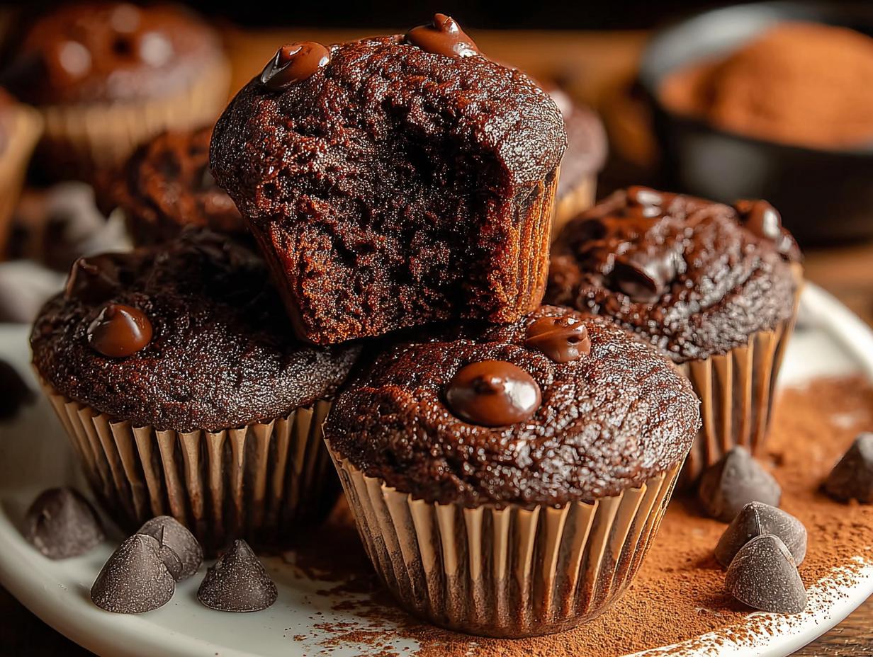 Healthy Chocolate Mini Muffins