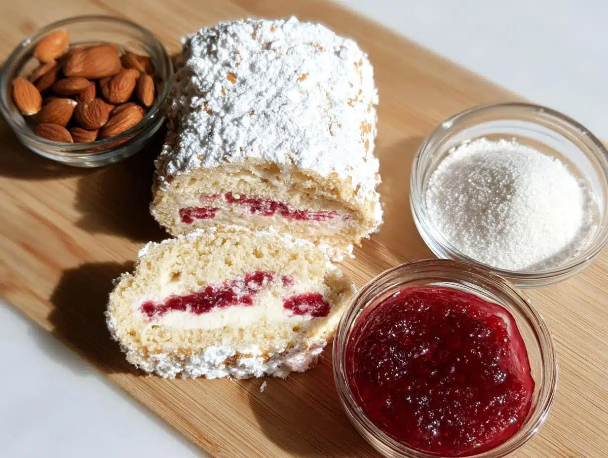 Amazing Raspberry Filled Almond Snow Cookies - Raspberry Filled Almond Snow - main visual representation