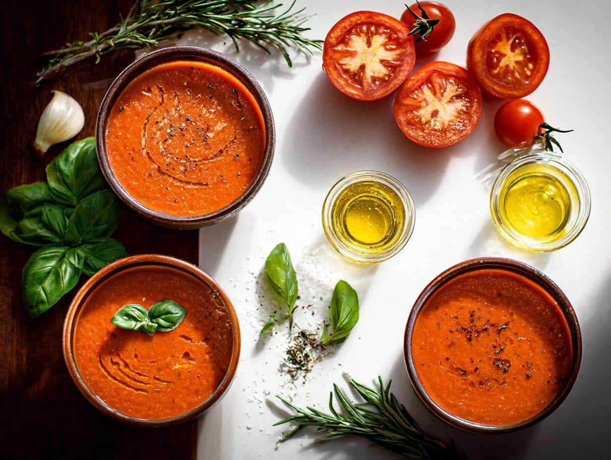 Roasted Tomato Soup: 1 Glorious Bowl - Roasted Tomato Soup - additional detail