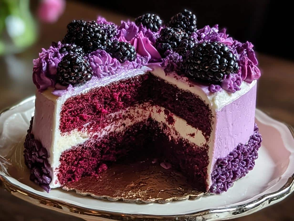 Royal Purple Velvet Cake