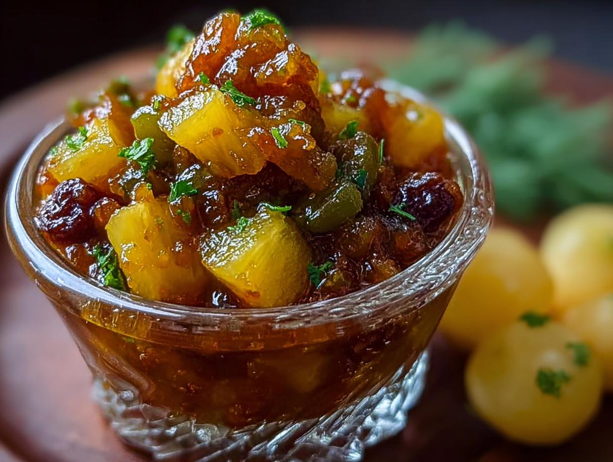 Amazing Spiced Pineapple Raisin Chutney Flavor - Spiced Pineapple Raisin Chutney - main visual representation