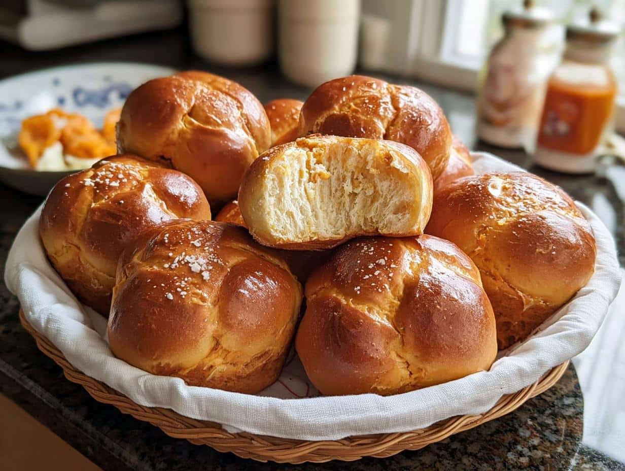 Sweet Potato Dinner Rolls