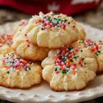 Whipped Shortbread Cookies Sprinkles