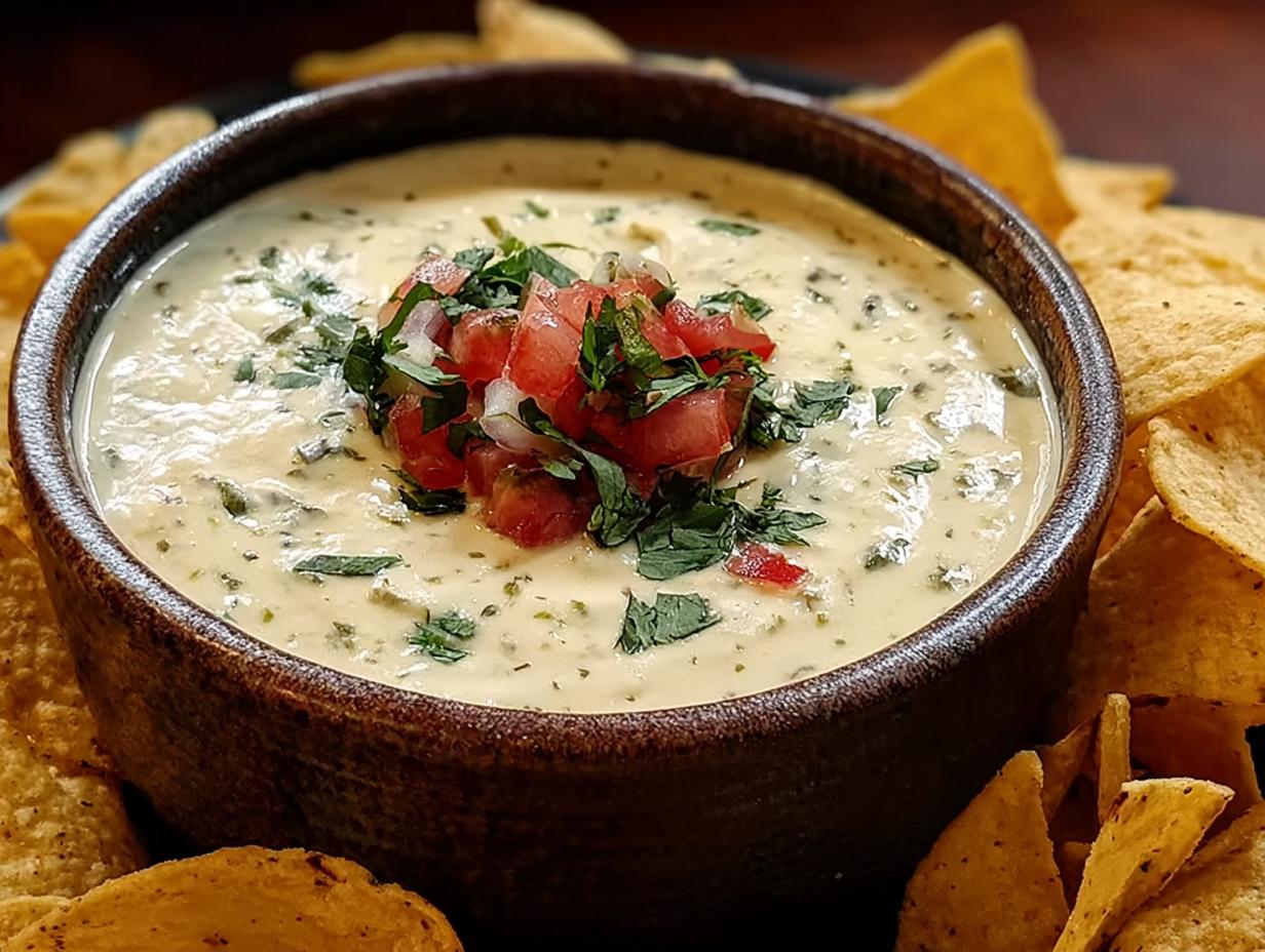 White Queso Dip: 15-Min Cheesy Bliss - White Queso Dip - main visual representation