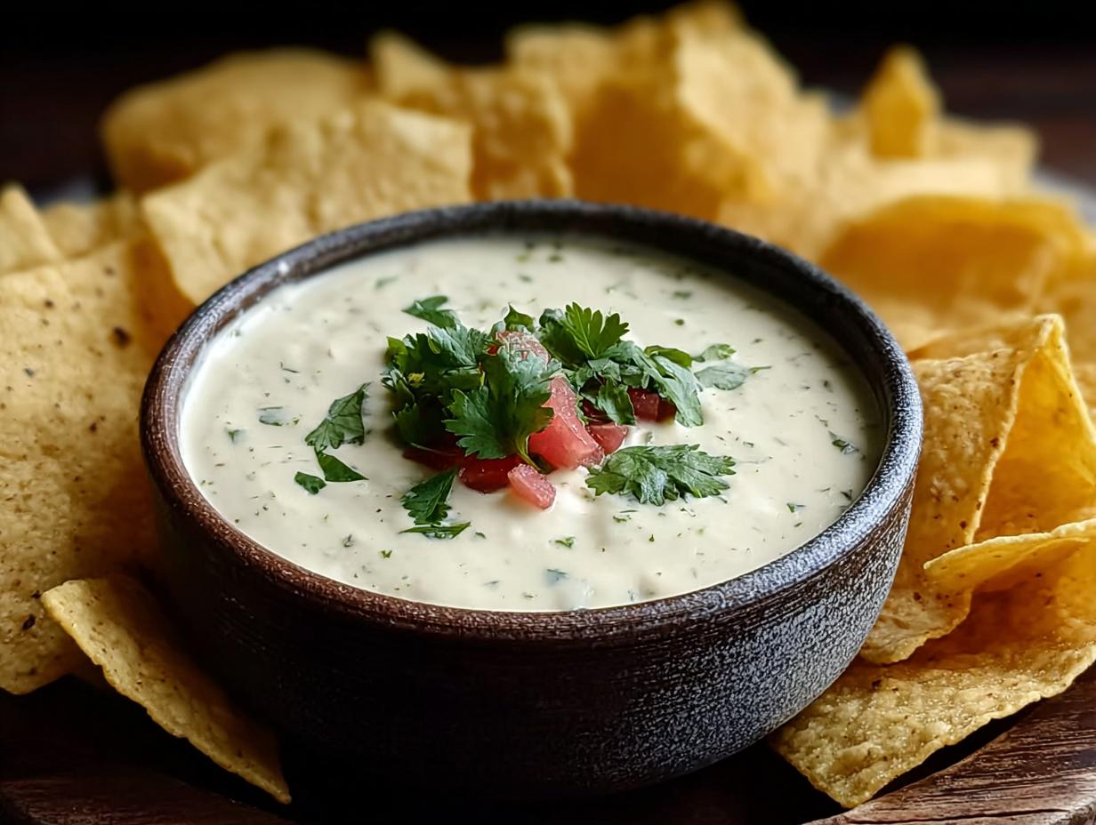 White Queso Dip: 15-Min Cheesy Bliss - White Queso Dip - additional detail