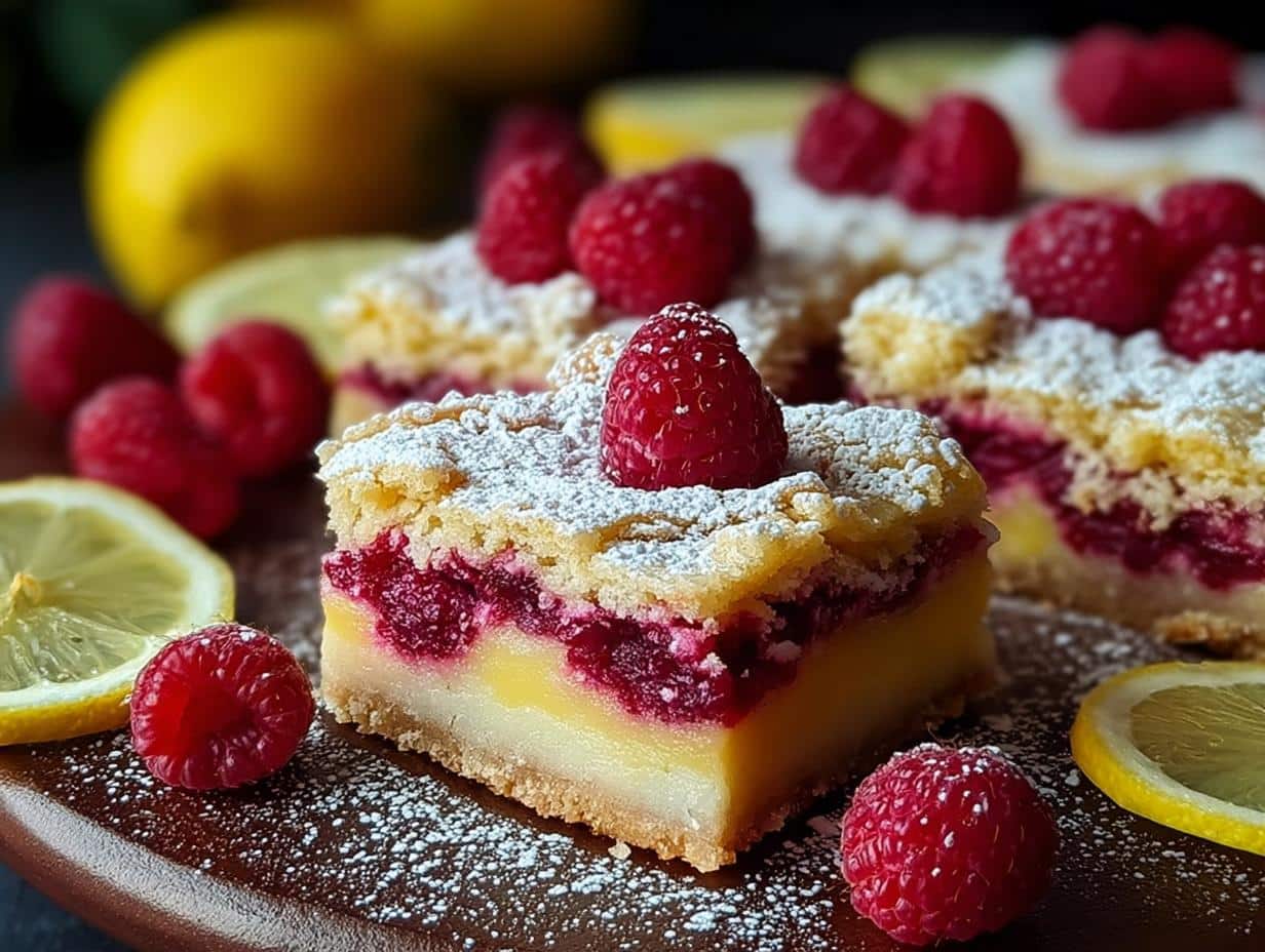 Zesty Raspberry Lemon Bars: A Delightful Treat - Zesty Raspberry Lemon Bars - additional detail