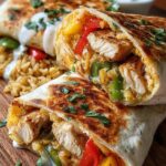 Chicken Bell Pepper Burritos