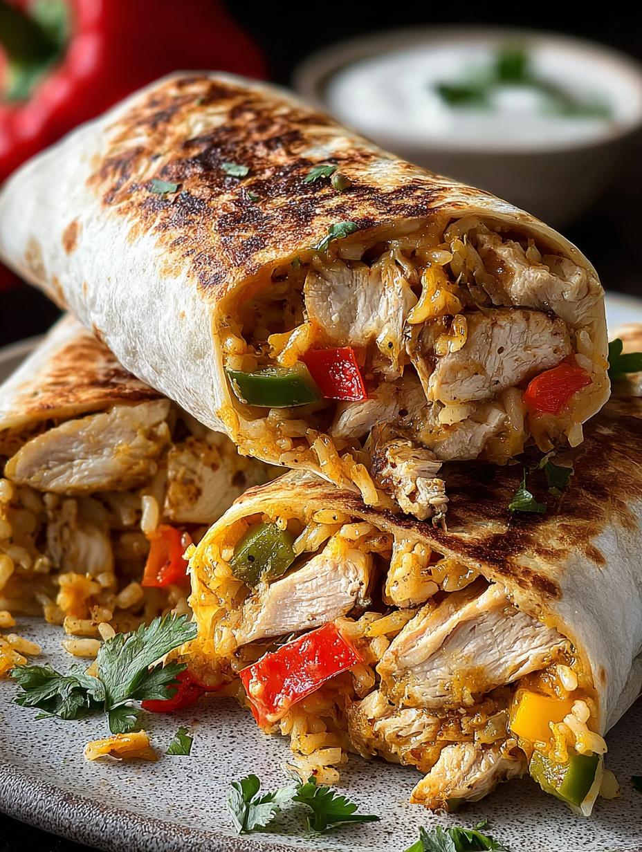 Chicken Bell Pepper Burritos - ingredients laid out