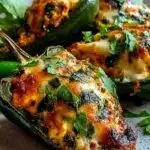 Chicken Stuffed Poblano Peppers