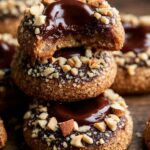 Chocolate Hazelnut Thumbprint Cookies