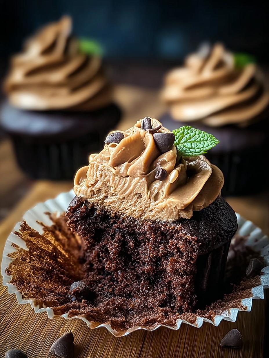 Amazing Chocolate Zucchini Cupcakes with 2 Secrets - Chocolate Zucchini Cupcakes - additional detail