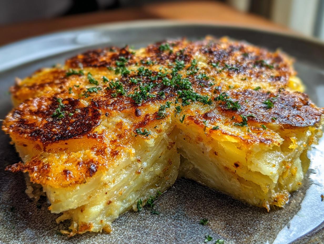 Crispy Parmesan Gruyere Potato: Pure Cheesy Heaven - Crispy Parmesan Gruyere Potato - additional detail