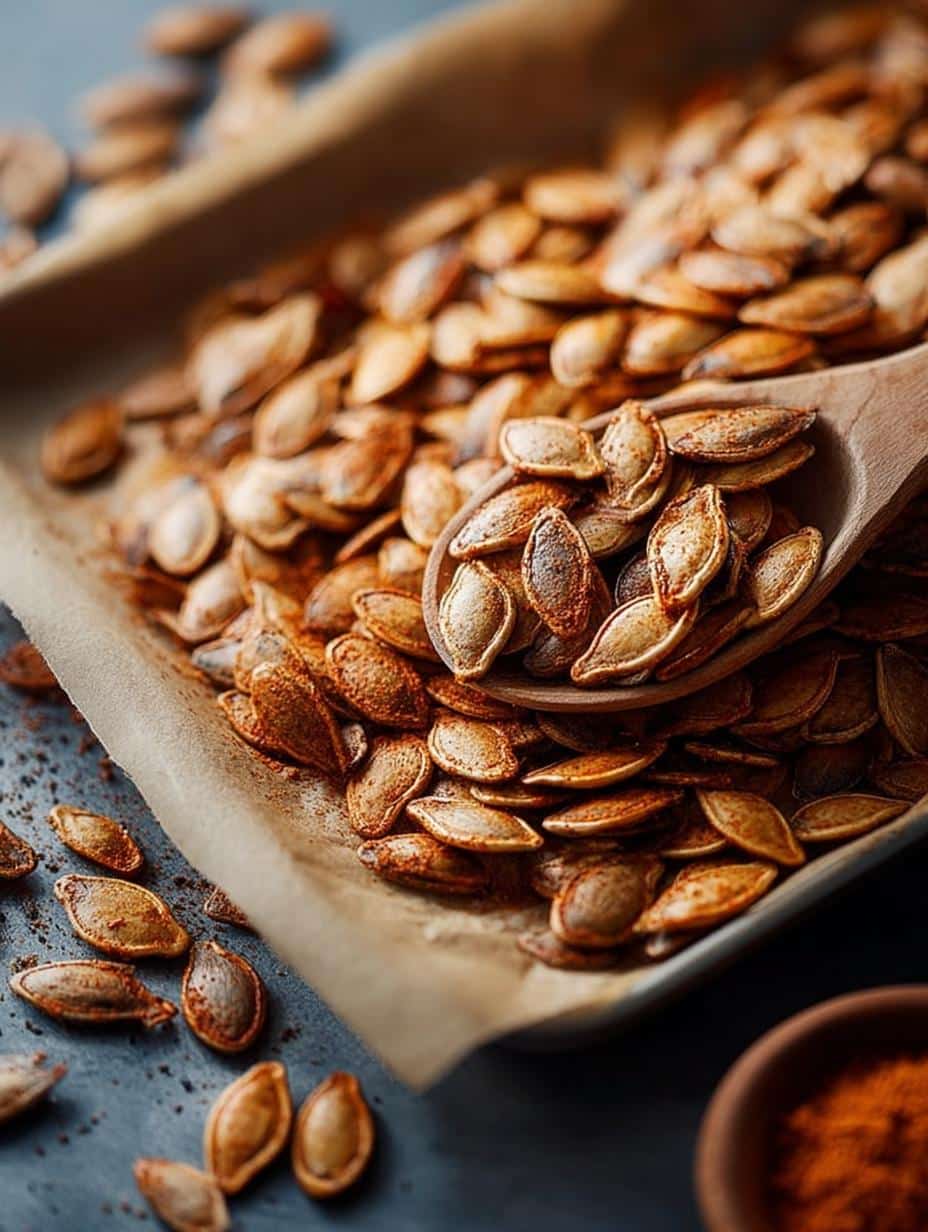 Crunchy Roasted Pumpkin Seeds: 5 Flavorful Variations - Crunchy Roasted Pumpkin Seeds - additional detail