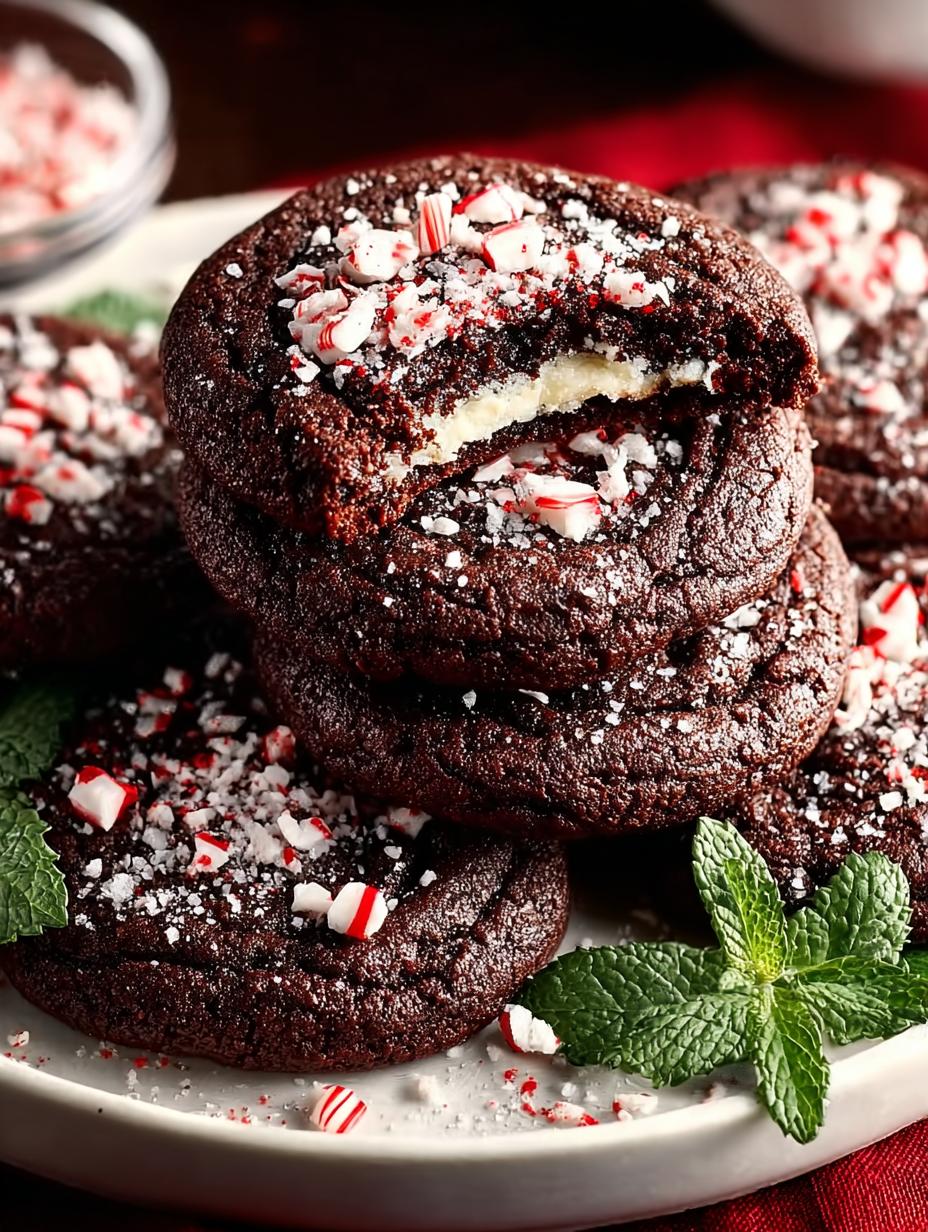 Double Chocolate Peppermint Cookies