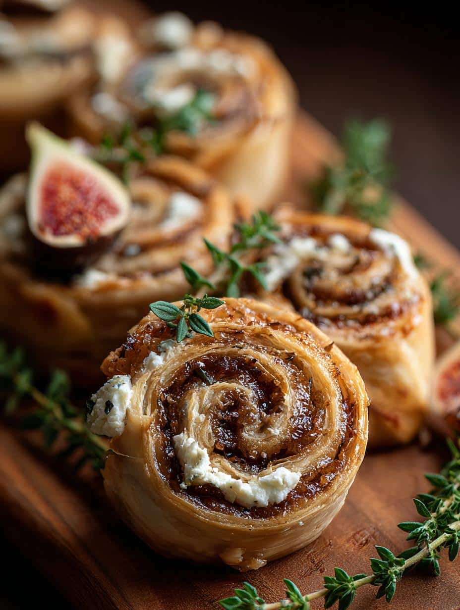 Fig Goat Cheese Pinwheels: 15-Min Gourmet Appetizer - Fig Goat Cheese Pinwheels - additional detail