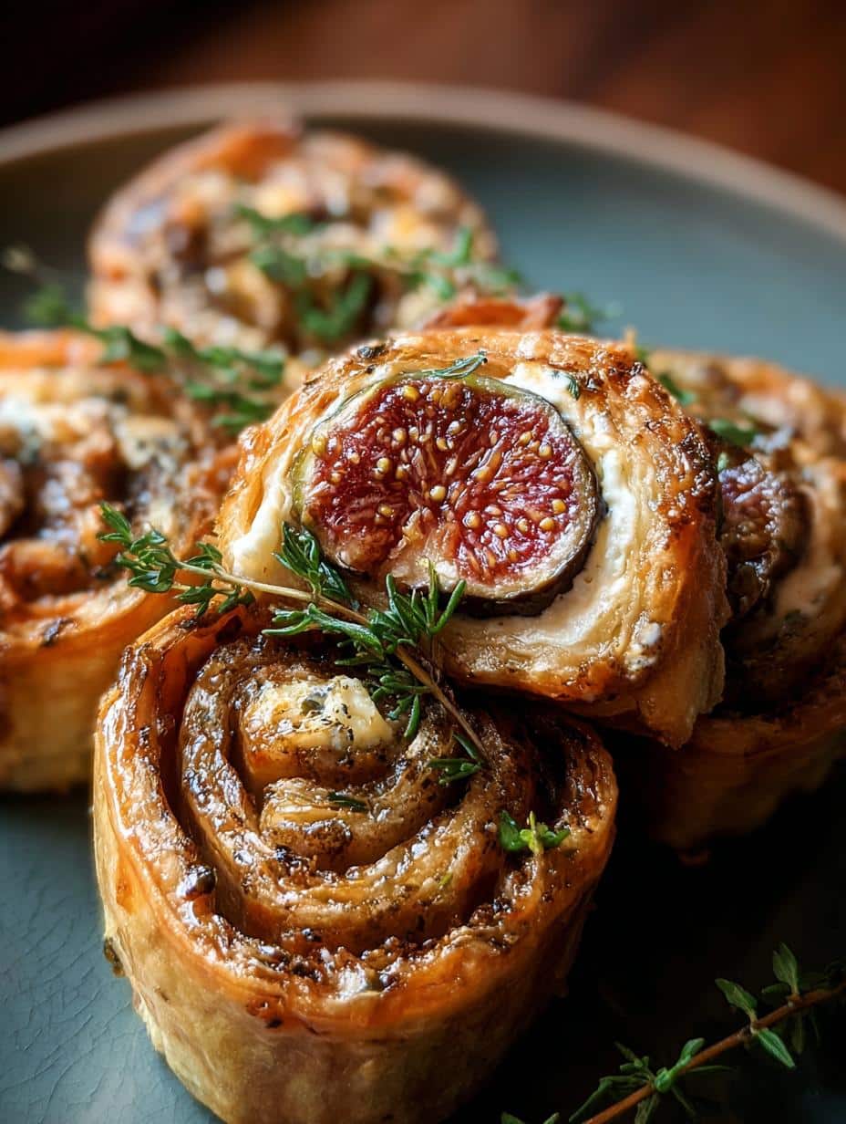 Fig Goat Cheese Pinwheels