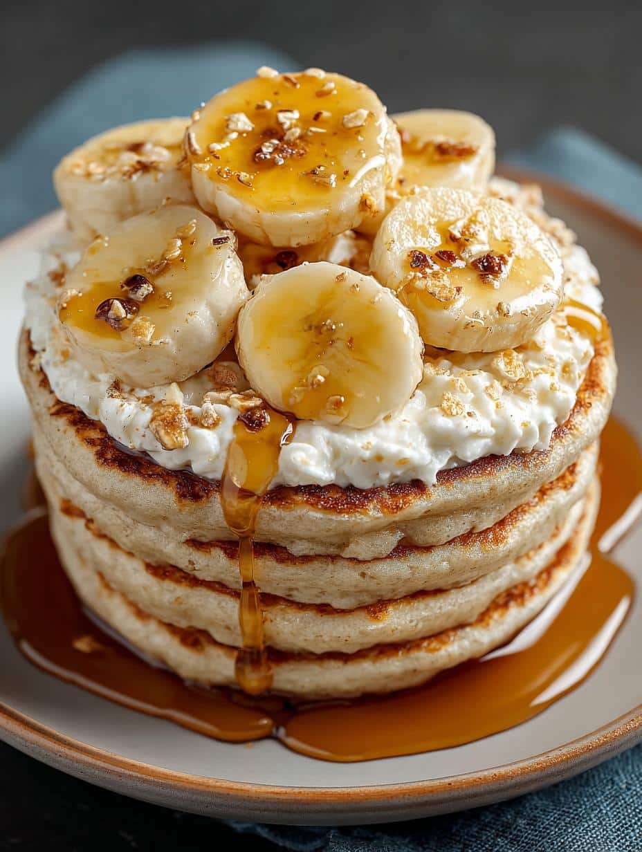 Fluffy Banana Cottage Cheese Pancakes: A Healthy Delight - Fluffy Banana Cottage Cheese - main visual representation