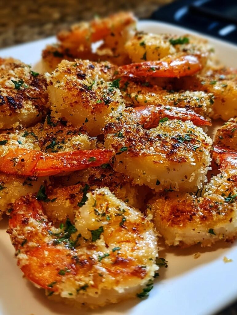 Garlic Parmesan Baked Shrimp