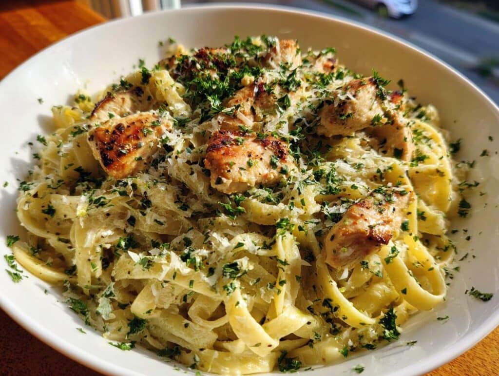 Garlic Parmesan Chicken Pasta