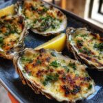 Grilled Parmesan Garlic Oysters: Sensational 7-Minute Appetizer 4 Grilled Parmesan Garlic Oysters