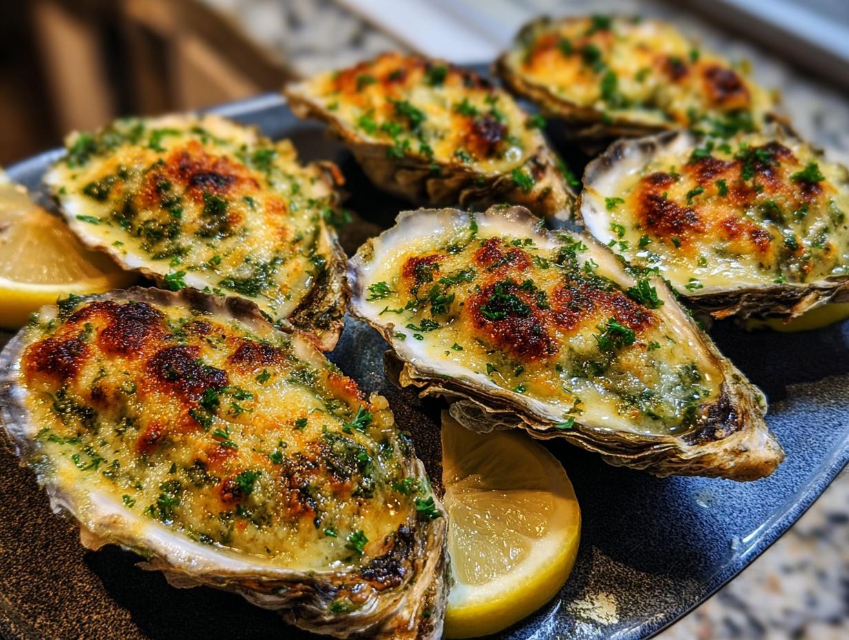 Grilled Parmesan Garlic Oysters: Sensational 7-Minute Appetizer - Grilled Parmesan Garlic Oysters - additional detail
