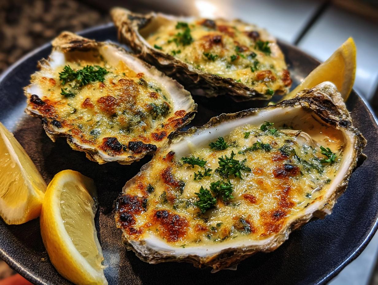 Grilled Parmesan Garlic Oysters: Sensational 7-Minute Appetizer - Grilled Parmesan Garlic Oysters - additional detail