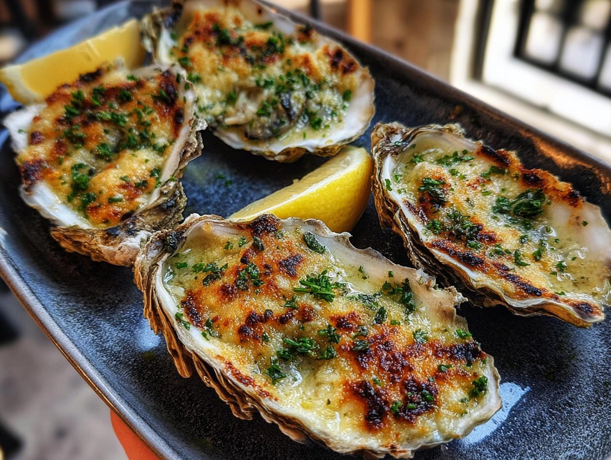 Grilled Parmesan Garlic Oysters: Sensational 7-Minute Appetizer 1 Grilled Parmesan Garlic Oysters