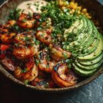 Grilled Shrimp Bowl Avocado