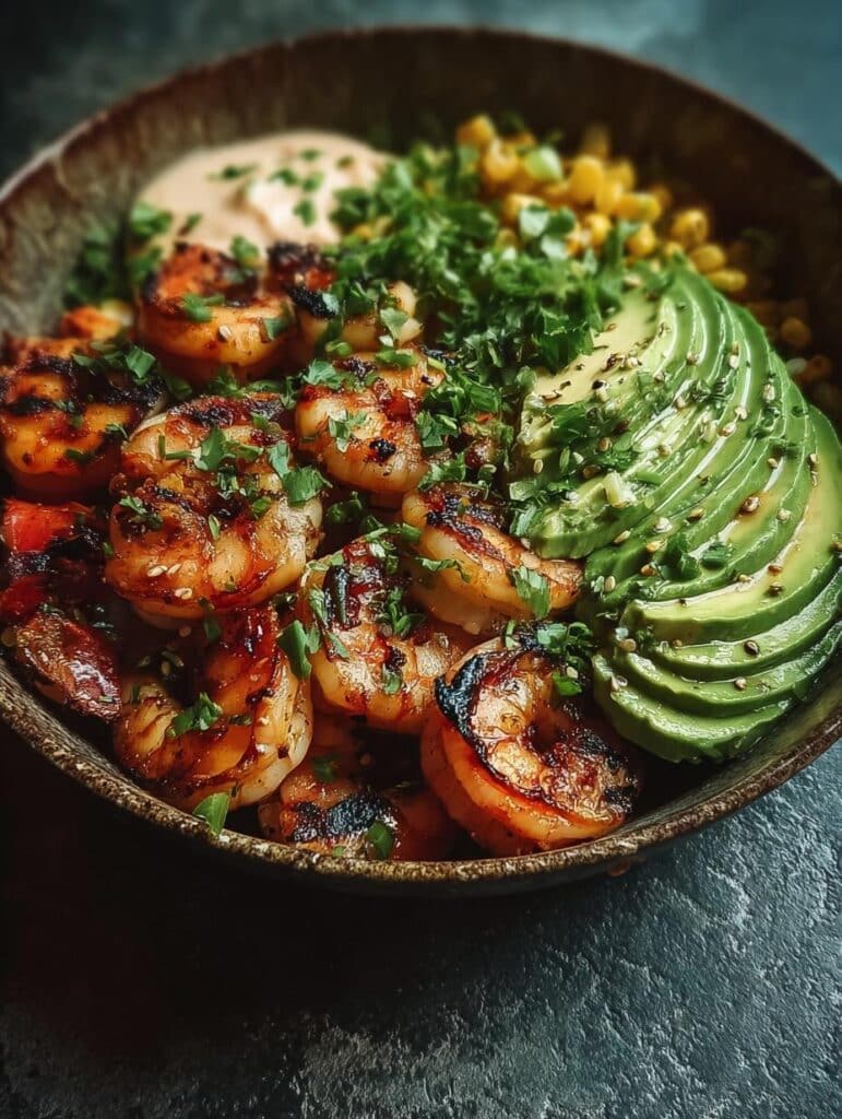 Grilled Shrimp Bowl Avocado
