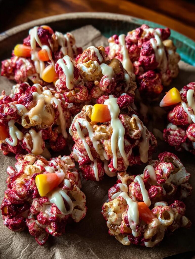 Halloween Red Velvet Popcorn