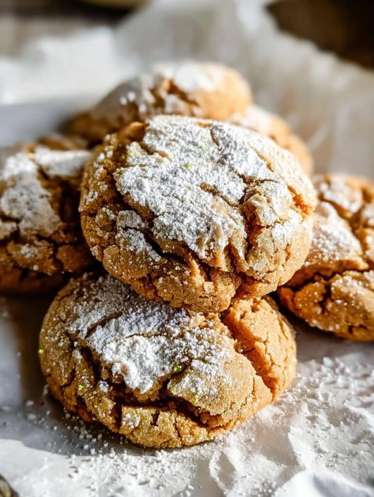 Holiday Peanut Butter Crinkles