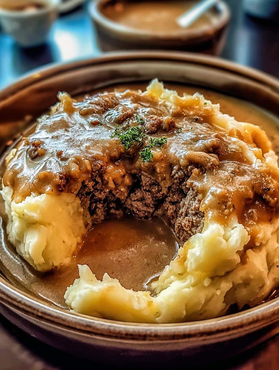 Indulge Hamburger Gravy Mashed: 1 Dreamy Dish - Indulge Hamburger Gravy Mashed - additional detail