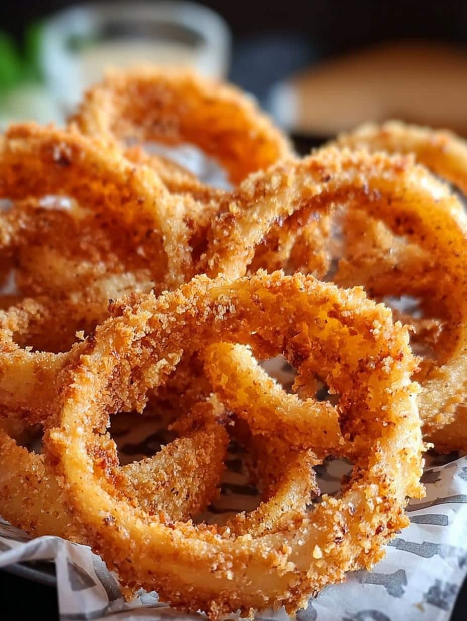 Keto Onion Rings: 2 Secret Tricks For Perfect Crisp - Close-up of breaded keto onion rings before cooking