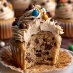 Monster Cookie Dough Cupcakes