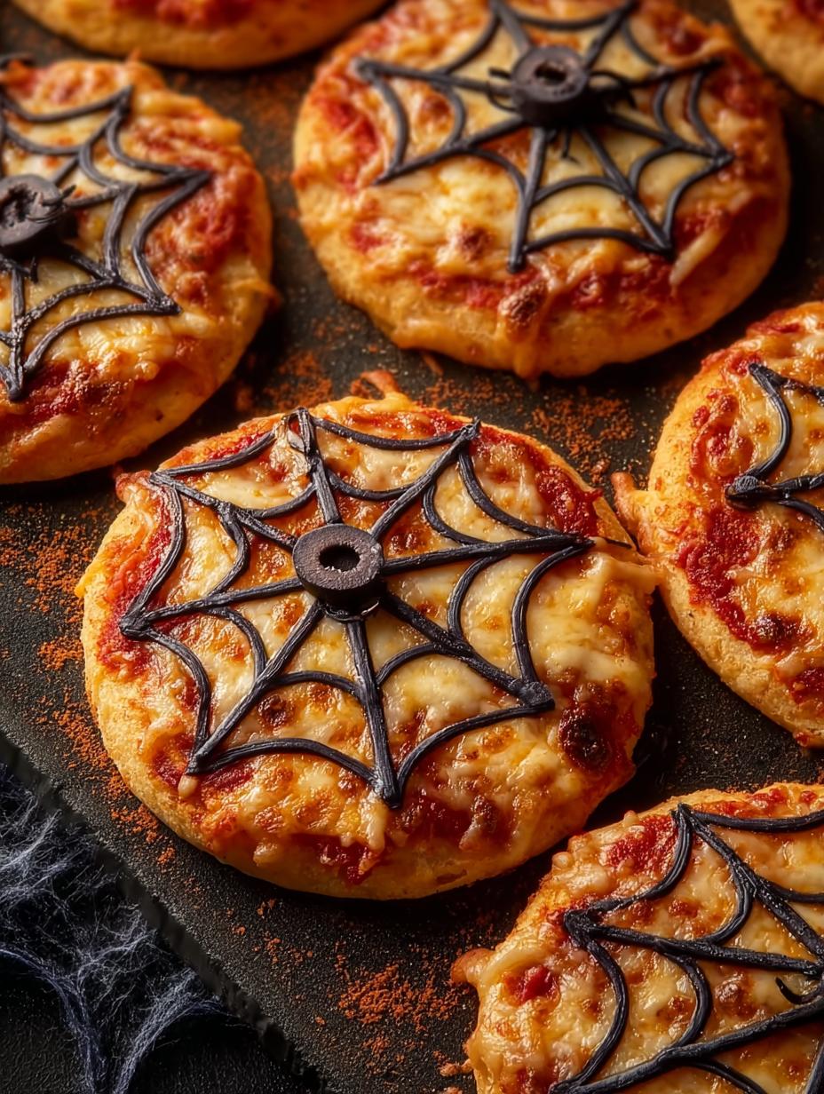 Spiderweb Pizza Bites: Spooky, Speedy, Delicious Treat - Spiderweb Pizza Bites - additional detail