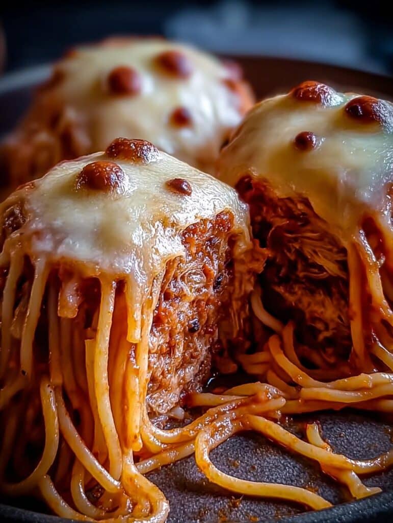 Spooky Spaghetti Cheese Stuffed