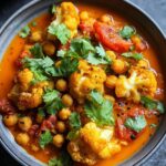 Tomato Cauliflower Chickpea Curry
