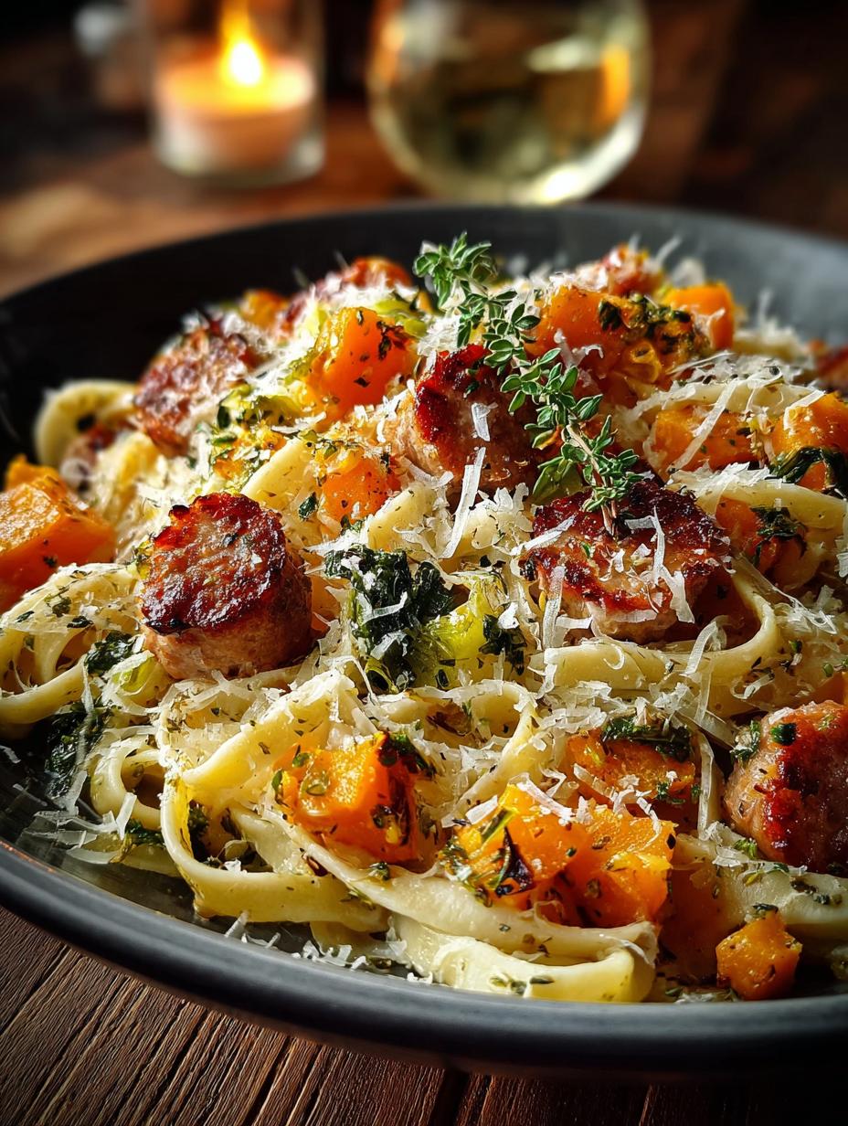 Delicious Autumn Sausage Pasta Butternut for Fall - Autumn Sausage Pasta Butternut - additional detail
