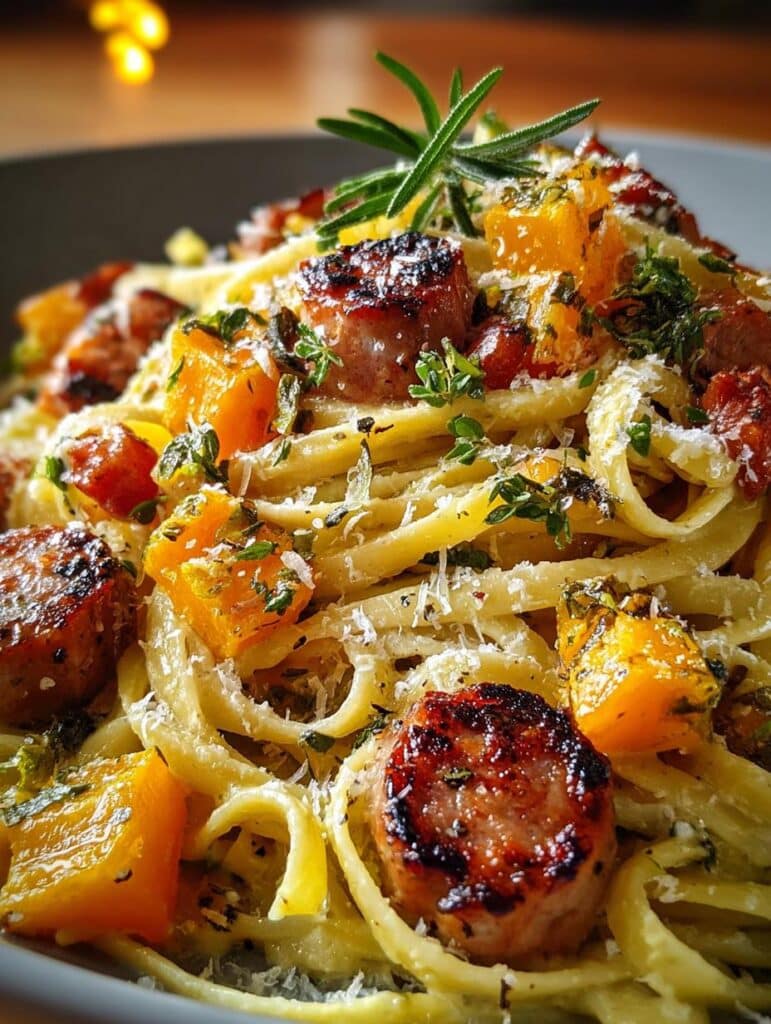Autumn Sausage Pasta Butternut