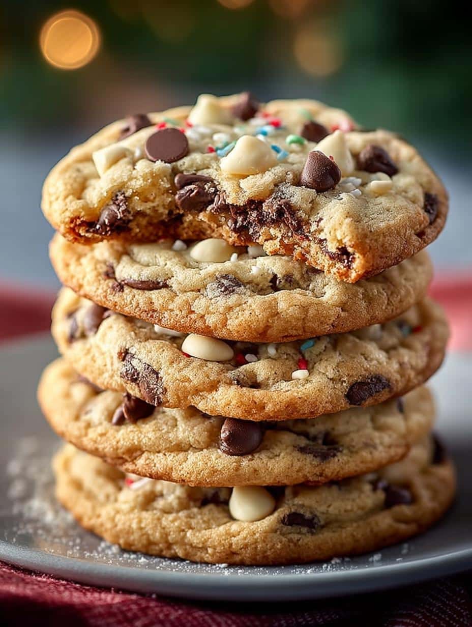 Chocolate Chip Christmas Cookies