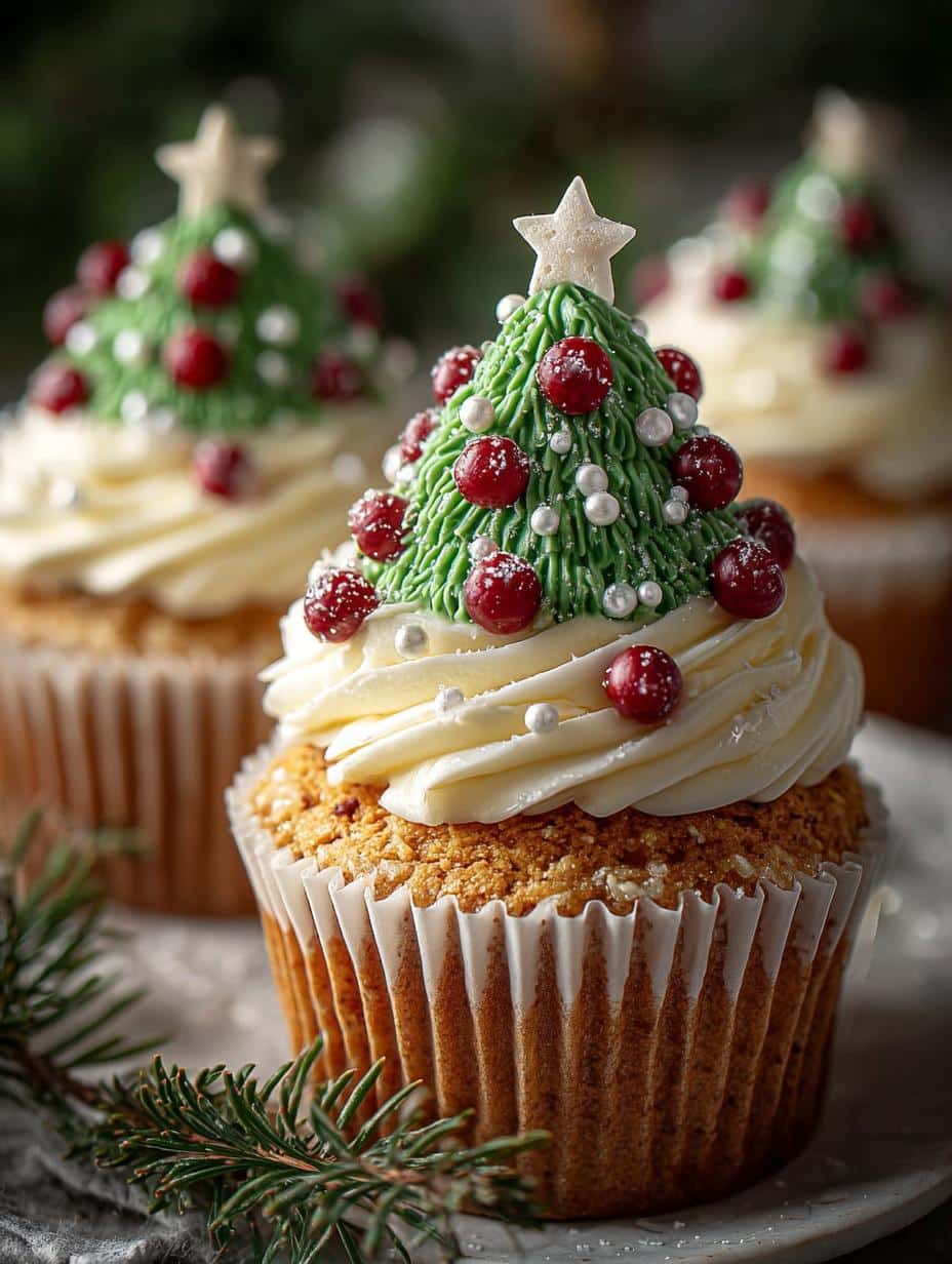 Christmas Tree Cupcakes: 12 Festive Treats for the Holidays 2 Christmas Tree Cupcakes: 12 Festive Treats for the Holidays - Christmas Tree Cupcakes - main visual representation