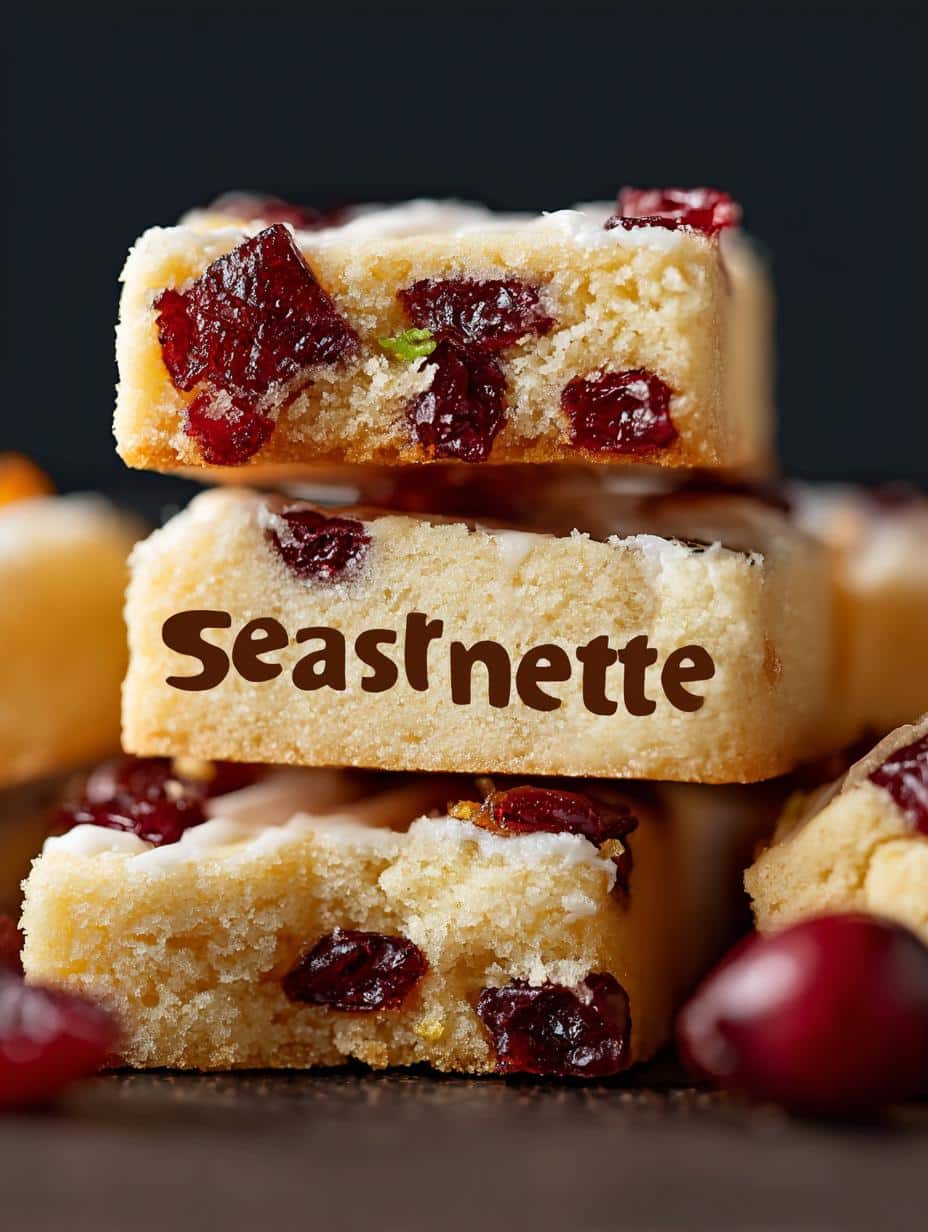 Delicious Cranberry Shortbread Cookies Recipe - Cranberry Shortbread Cookies - additional detail